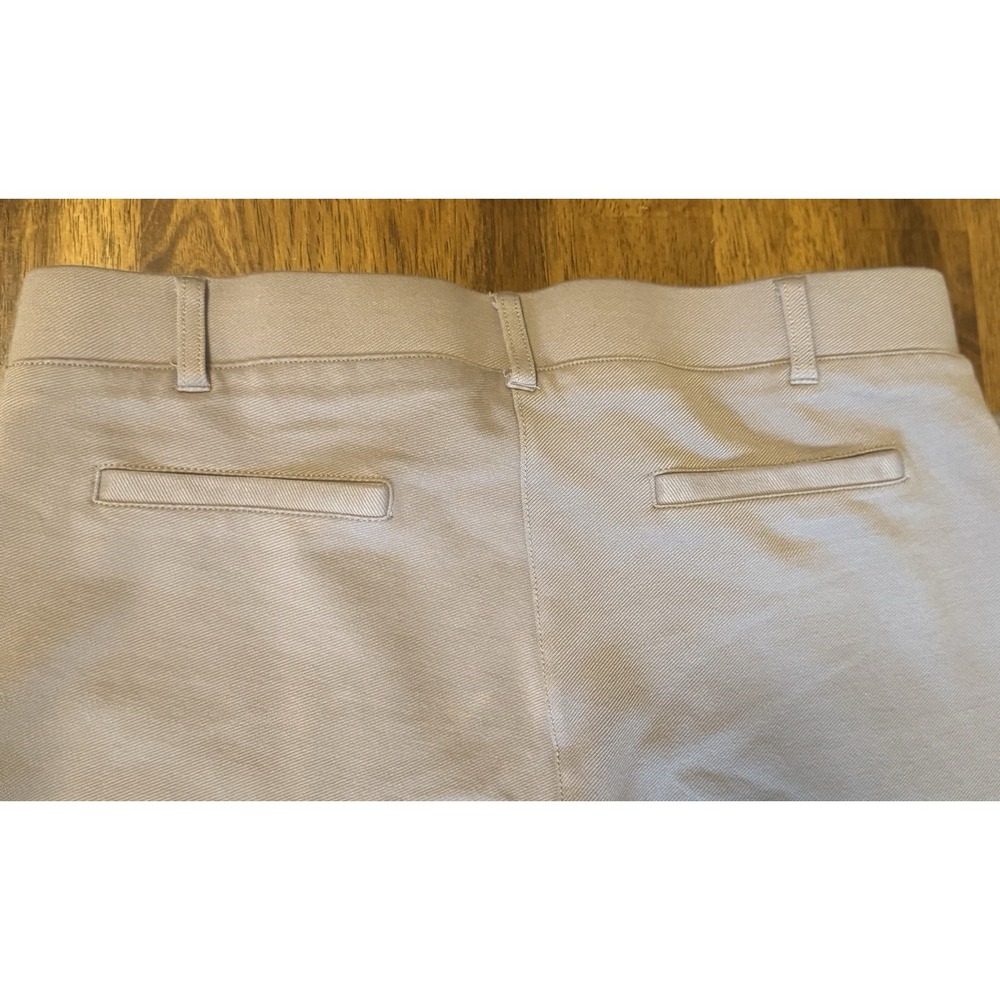 Betabrand Women's Taupe Dress Pant Yoga Pants Straight Pockets L Long - Picture 4 of 5